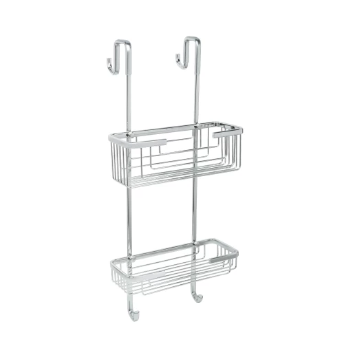 Полка Fixsen для душевой кабины прямая двухэтажная хром латунь FX-854-2