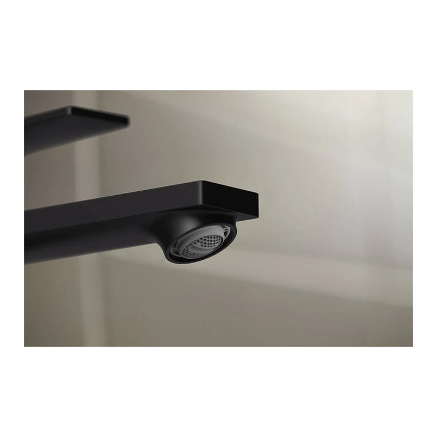 Смеситель для раковины Hansgrohe Rebris E черный матовый 72560670