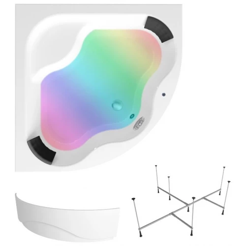 Акриловая ванна Lavinia Boho Aveo S3-3704014P универсальная (комплект 4 в 1) 140x140 см