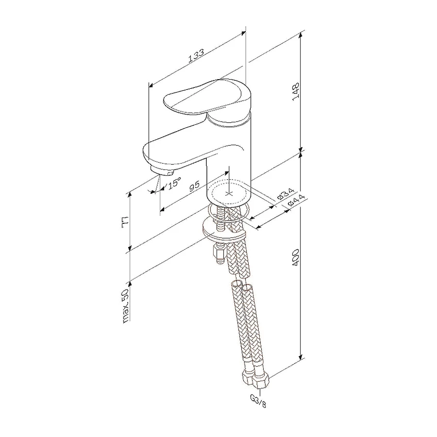 Смеситель для раковины Am Pm Sunny F85C02100