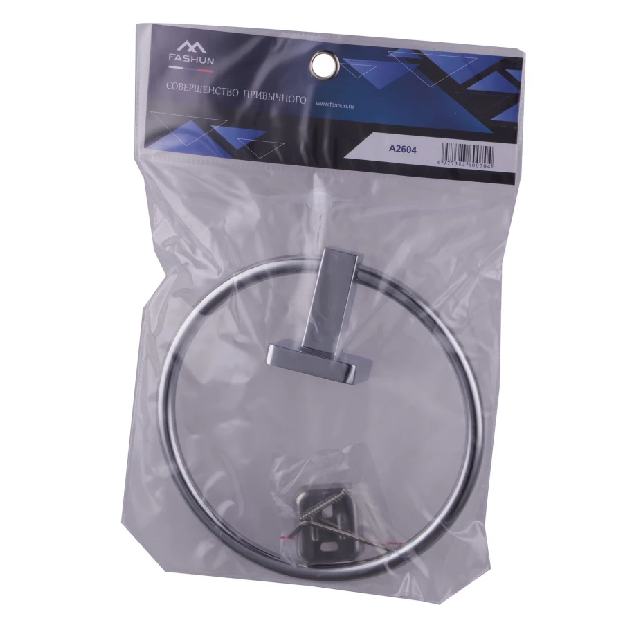 Держатель Fashun для полотенец кольцо хром A2604