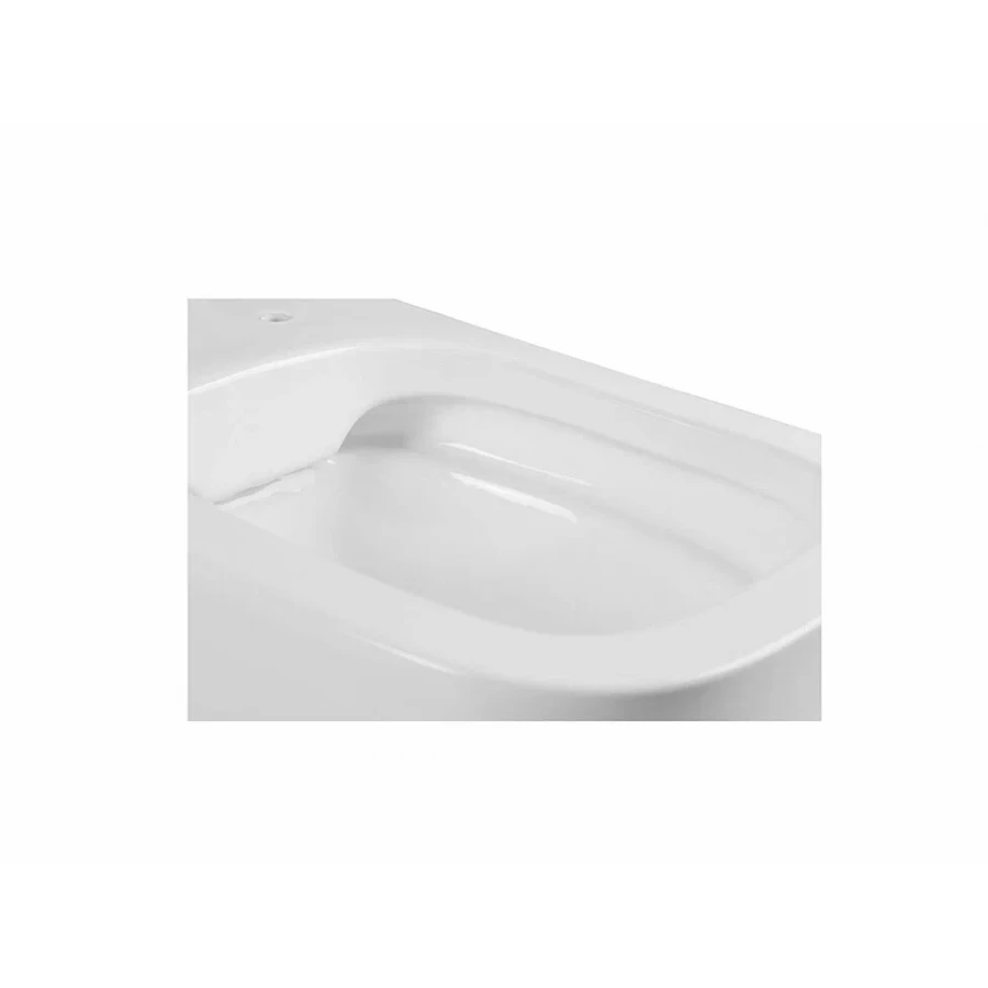 Унитаз Aquatek Лугано подвесной безободковый тонкое сиденье с механизмом плавного закрывания крепеж AQ2002-00 51x35x36 см