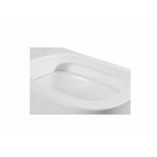 Унитаз Aquatek Лугано подвесной безободковый тонкое сиденье с механизмом плавного закрывания крепеж AQ2002-00 51x35x36 см