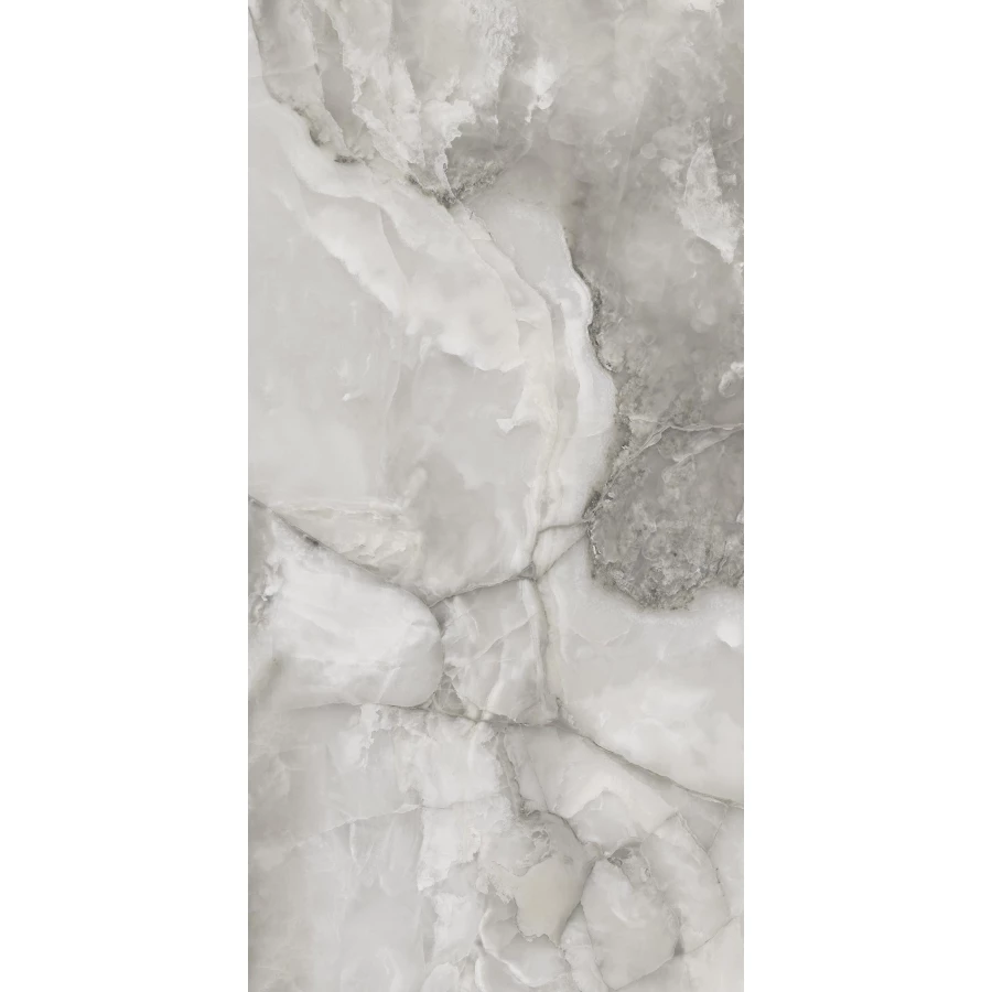 Керамогранит Seratonia Glossy Polano Grey Onyx серый оникс 120х60 см