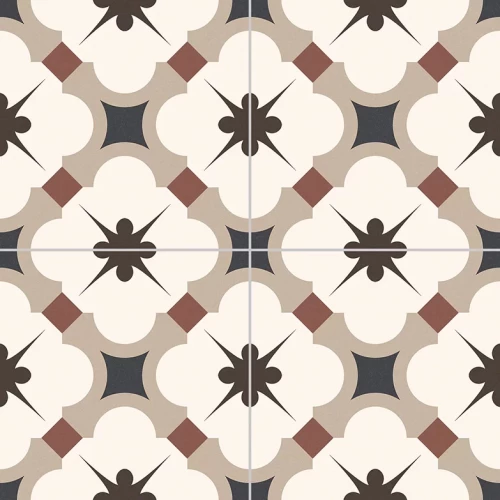 Керамогранит Etili Seramik Граце Беиге Пре-цут / Grace Beige Pre-cut матовый многоцветный 45x45 см