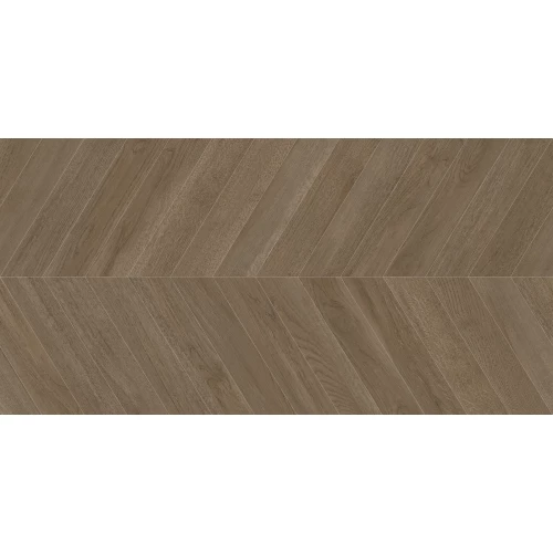 Керамогранит Delacora Walnut Chevron Dark матовый карвинг коричневый D120249M 120х60 см