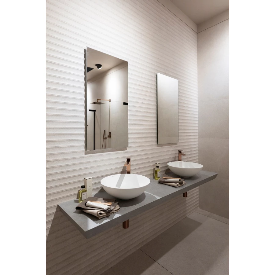 Плитка настенная Porcelanosa Саваннах Сализа Десо / Savannah Caliza Deco матовая бежевая 100330300 150х59,6 см
