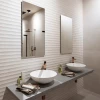 Плитка настенная Porcelanosa Саваннах Сализа Десо / Savannah Caliza Deco матовая бежевая 100330300 150х59,6 см