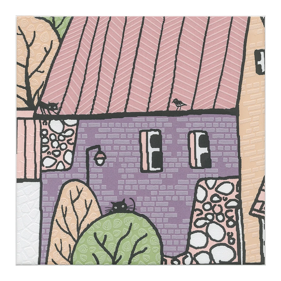 Декор Kerama Marazzi Городок 3 матовый фиолетовый OS/A226/5009 20x20 см