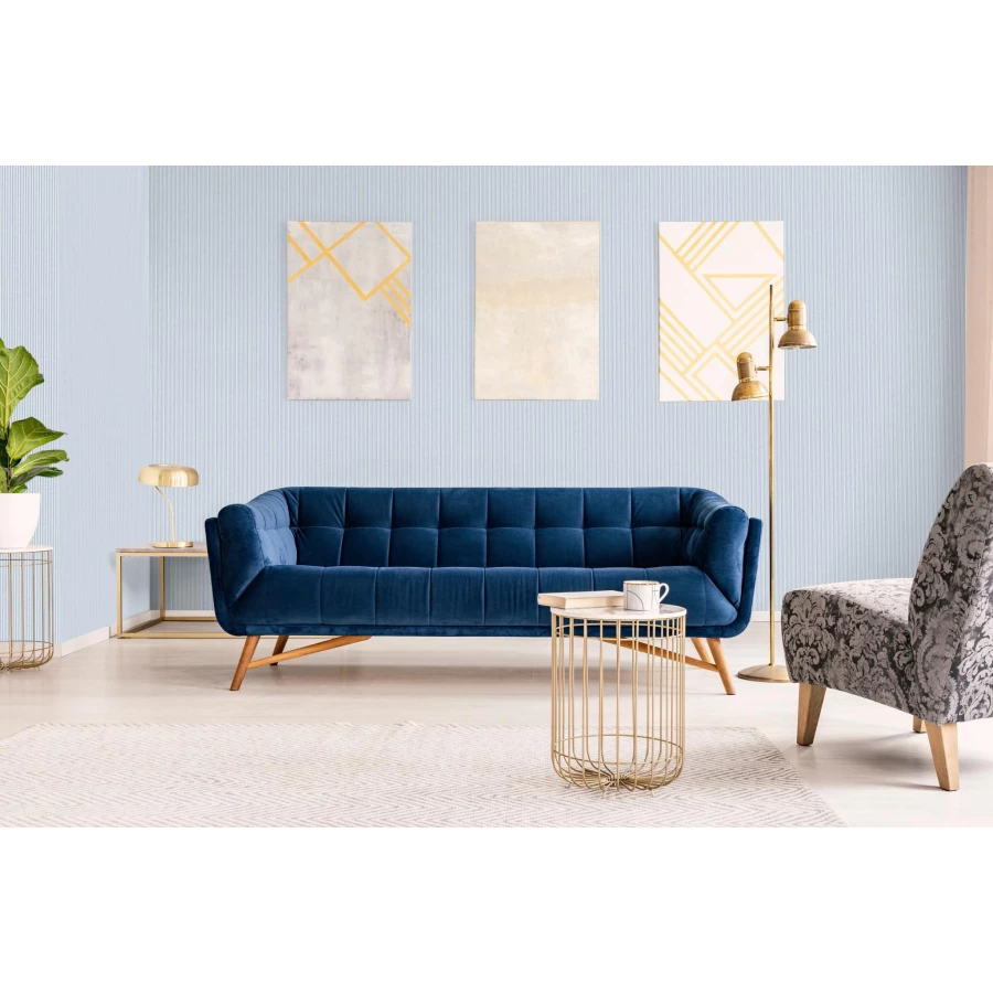 Обои винил на флизелине Grandeco Jack 'n Rose 2024 Jack 'n Rose New Синий Белый LL-03-07-6 10,05х0,53 м