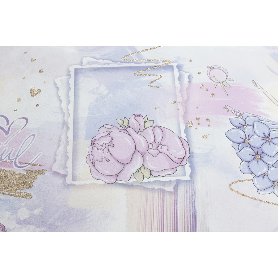 Обои флизелиновые Palitra Home HomeColor Ballet розовые HC71905-65 1.06x10.05 м