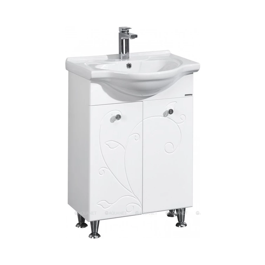 Тумба под раковину Aquaton Лиана 65 белый 1A165701LL010