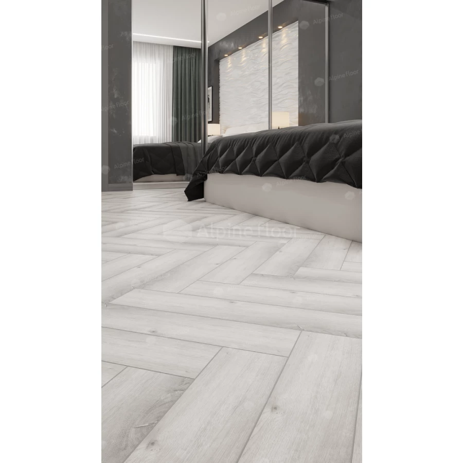 Плитка кварцвиниловая Alpine Floor Parquet LVT Дуб Альхена ECO 16-12 43 класс 2.5 мм 2.2278 кв.м. 59х11.8 см
