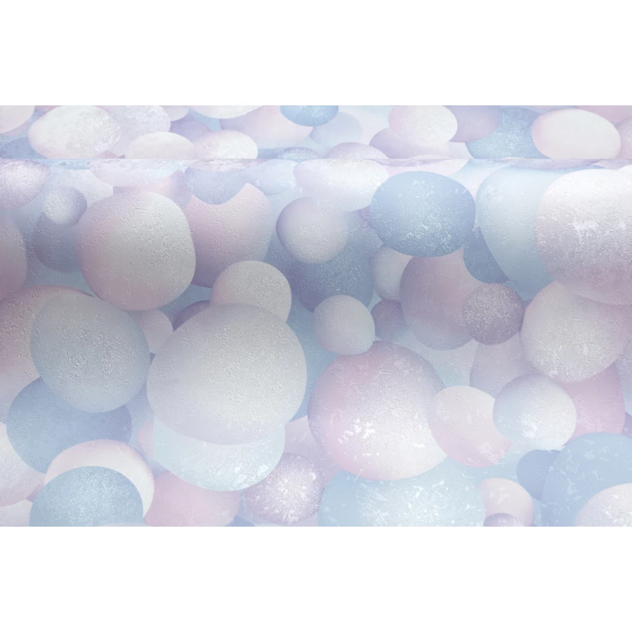 Обои флизелиновые Palitra Home Bubbles HomeColor голубые HC71650-65 1,06х10,05 м
