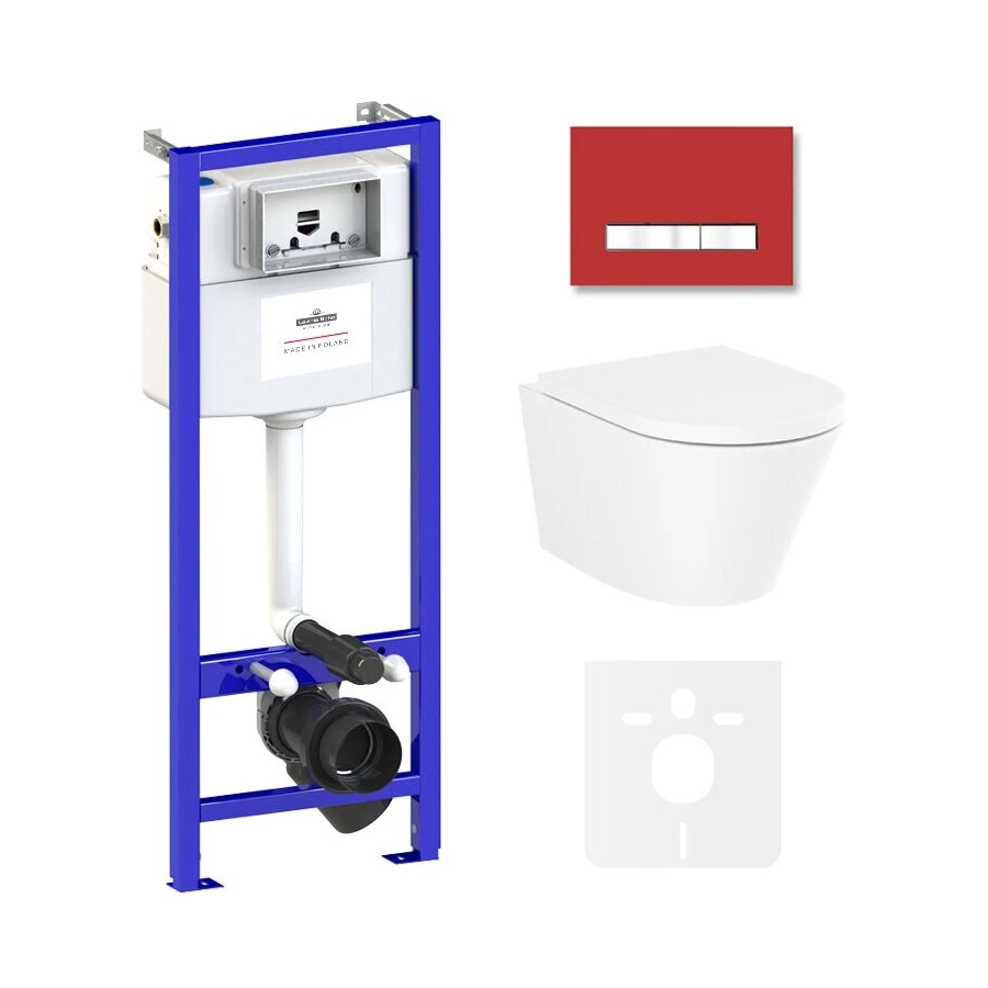 Унитаз Lavinia Boho Relfix Biore Rimless 75110172 (комплект 6 в 1)