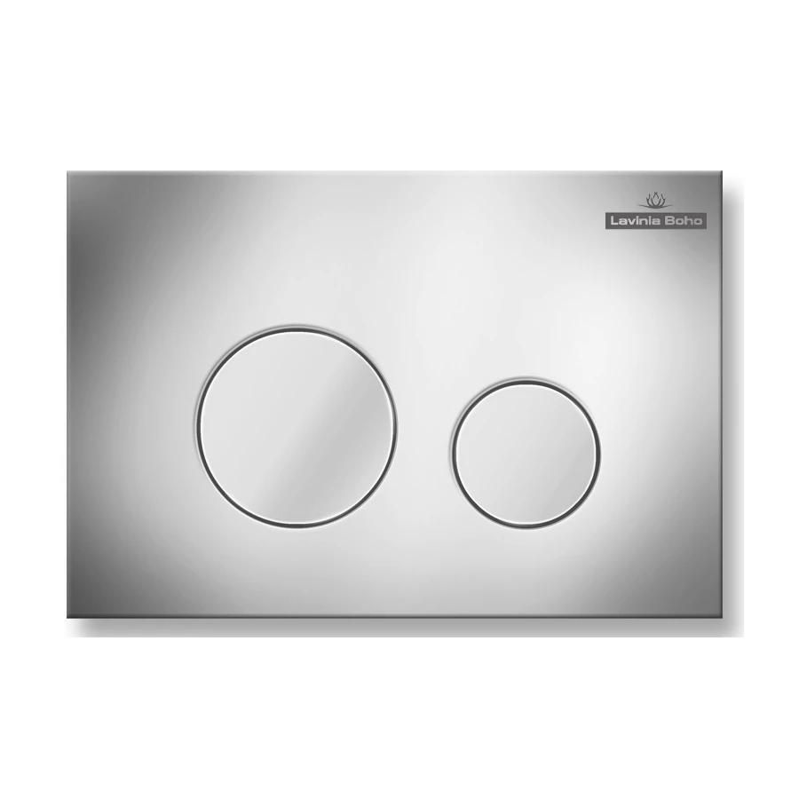 Пластиковая клавиша смыва Lavinia Boho RelFix 3805002C, c антибактериальным покрытием SanitiZed, цвет хром
