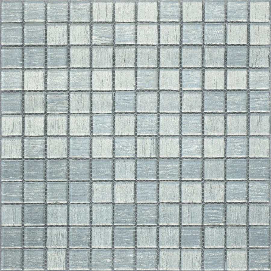 Стеклянная мозаика LeeDo Ceramica Silver Satin серый 29,8x29,8 см