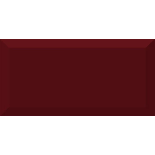 Плитка настенная Absolut Keramika Monocolor Biselado Burdeos Brillo ABC0000052 20х10 см