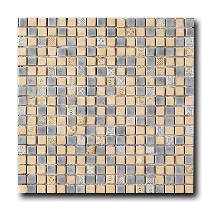 Мозаика из натурального камня Art&Natura Equilibrio сетка 15x15 глянцевая бежевая 009A-plus 30х30 см