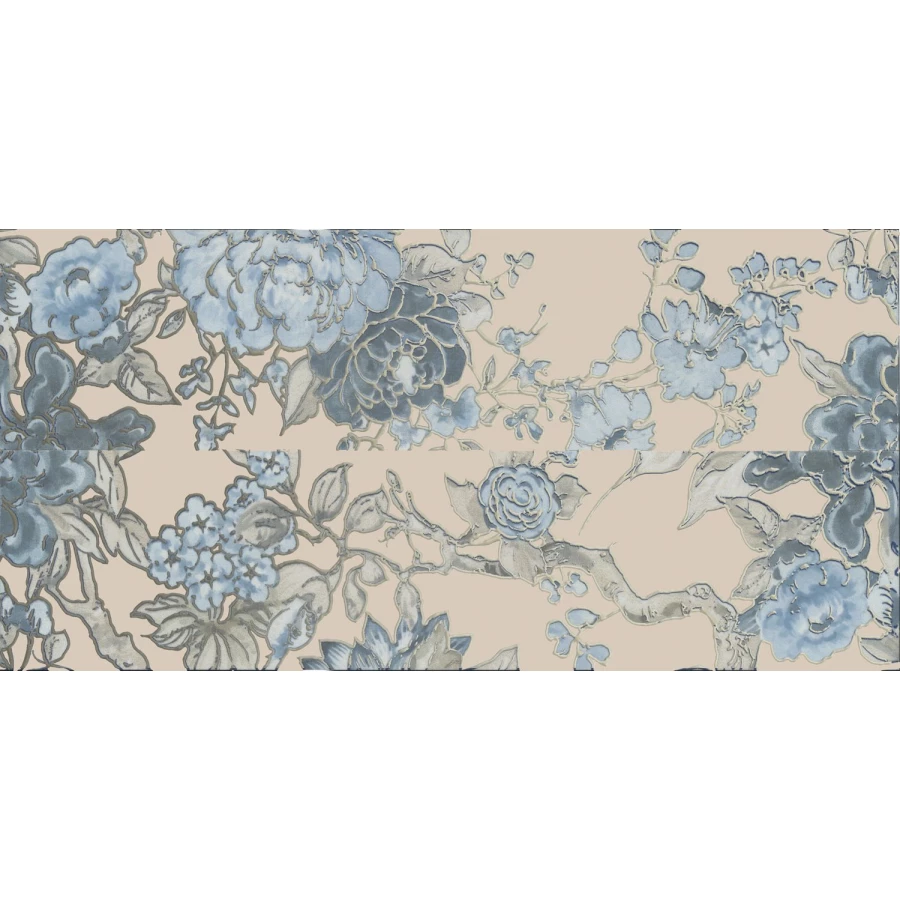 Бордюр Kerama Marazzi Жардим 2 матовый голубой VT/B491/11037R 30х7,2 см