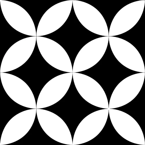 Керамогранит Motto Levels Bk Decor 19 матовый черный N100072 20x20 см