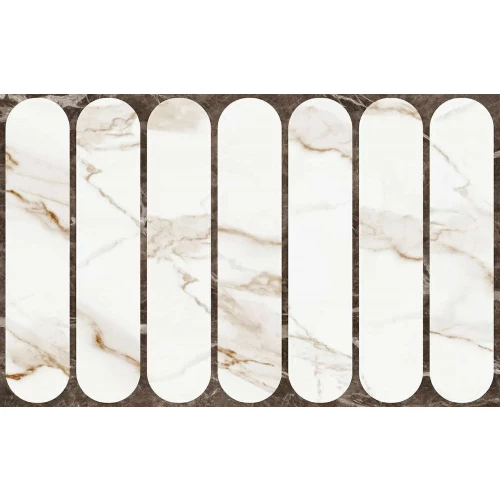 Плитка настенная Gracia Ceramica Капелла низ 03 глянцевая белая 010100001556 40х25 см