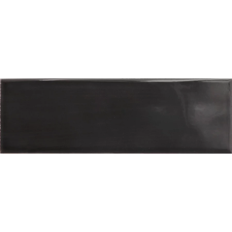 Настенная керамическая плитка Equipe Island Black глазурованный глянцевый 31199 20х6,5 см