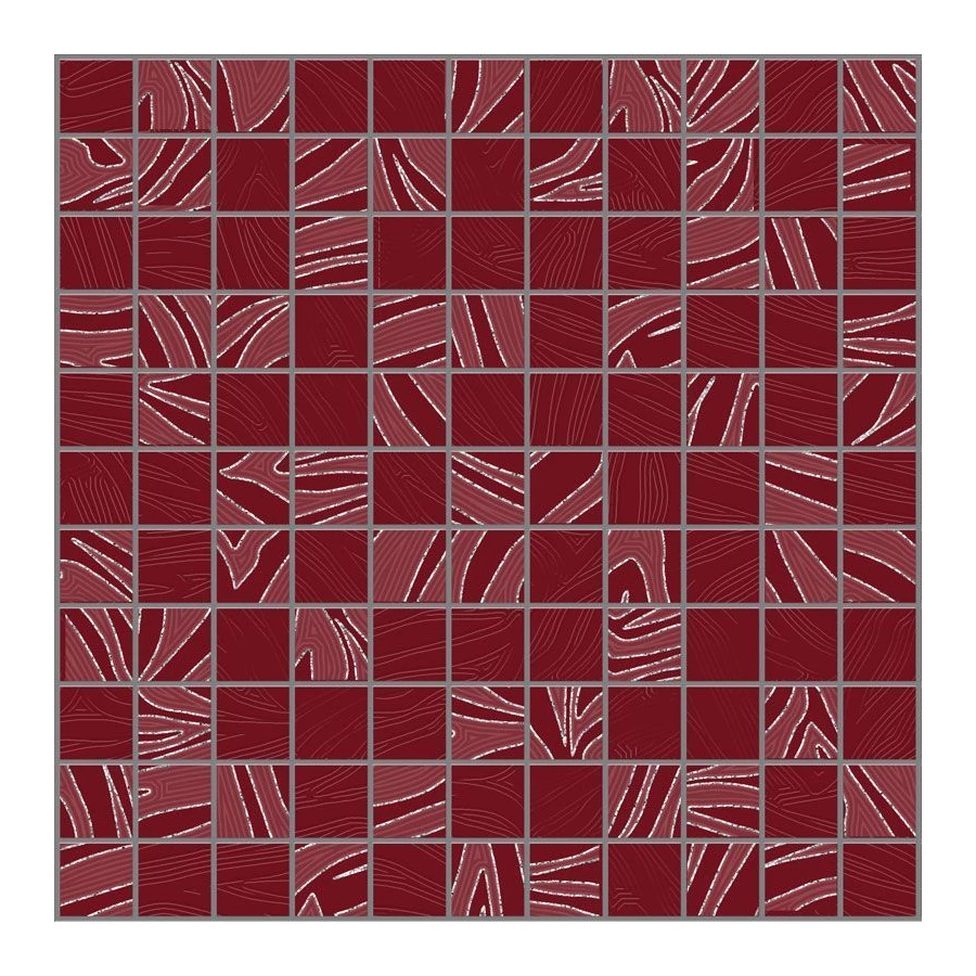 Мозаика керамическая Alma Ceramica Irma красный 30*30 см