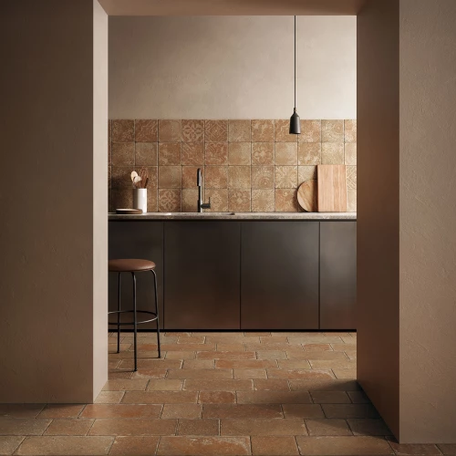 Керамогранит Isla Tiles Pomposa Ambra матовый оранжевый 40х20 см