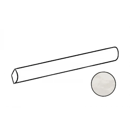 Плитка керамическая Equipe Артисан Йоллы Whите / Artisan Jolly White бордюр глянцевый белый 24484 20х1,2 см