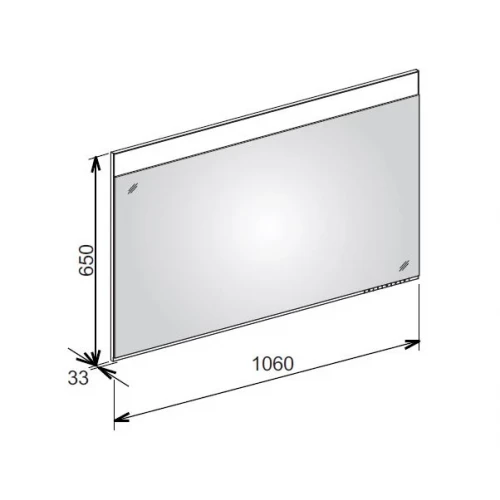 Зеркало для ванны Keuco Edition 400 11596172000