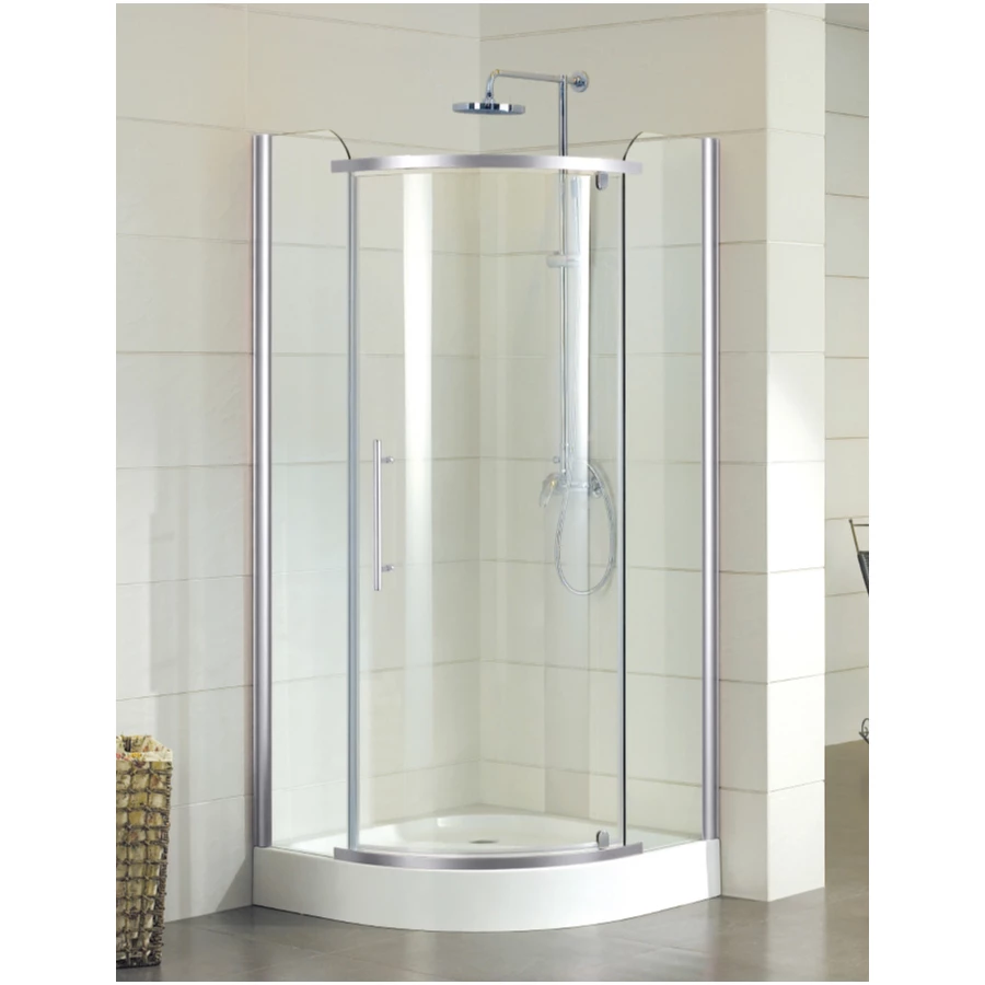 Душевое ограждение Azario Edmonton без поддона распашная дверь 8 мм профиль хром AZ-NNC2231 900 90х90х200 см
