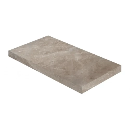 Ступень угловая правая из керамогранита ColiseumGres Riviera Ривьера Дарк матовая серая 620070002858 60х33 см