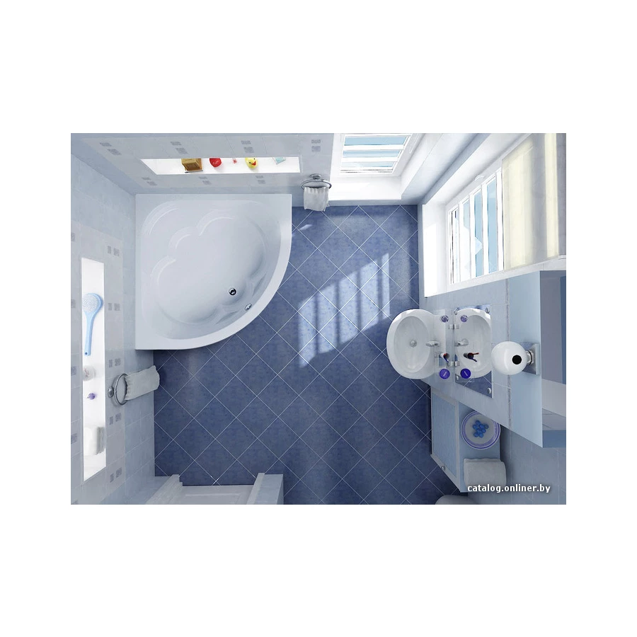 Ванна акриловая Santek Канны симметричная белая 1.WH11.1.983 150х150 см