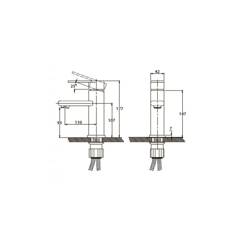 Смеситель для раковины Kaiser Arena 33011