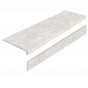 Керамогранит Ступени L Mystical Charm Bianco Matt ступень с подступенником матовый кремовый 120х32 см