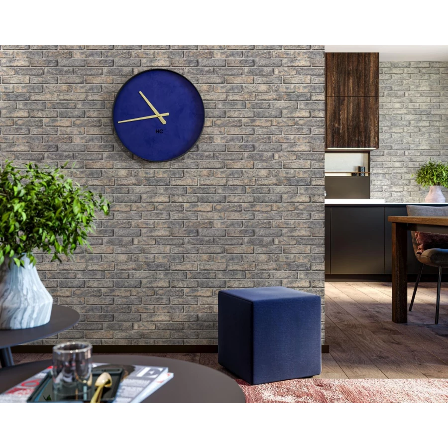 Обои флизелиновые Palitra Home Brick Loft HomeColor черные HC72192-43 1,06х10,05 м