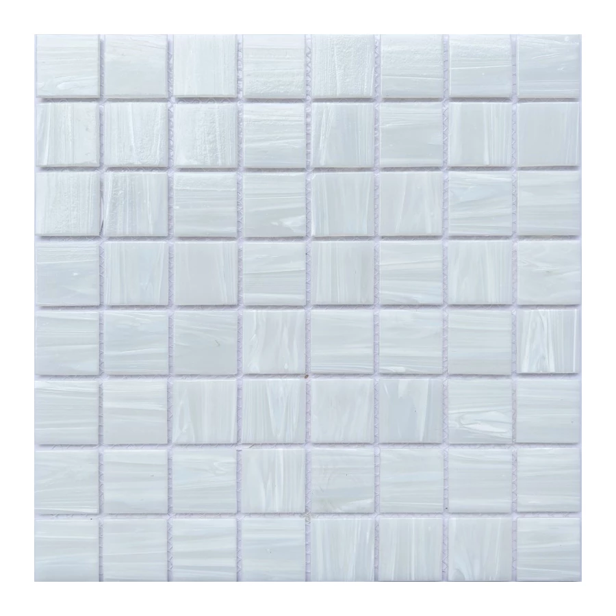 Мозаика Imagine Mosaic Для бассейна Арстис Л / Arctic L 36х36 глянцевая белая 30,4х30,4 см