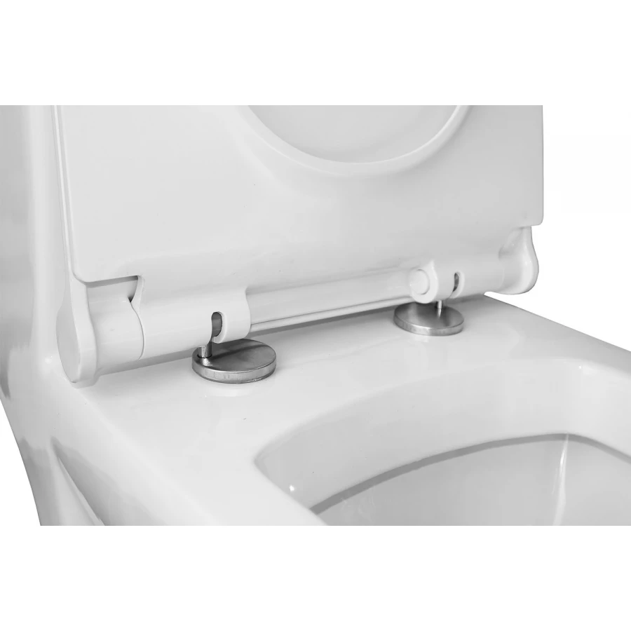 Унитаз-моноблок Azario Zeno ободковый с сиденьем slim микролифт AZ-1169 64х36.5х74 см