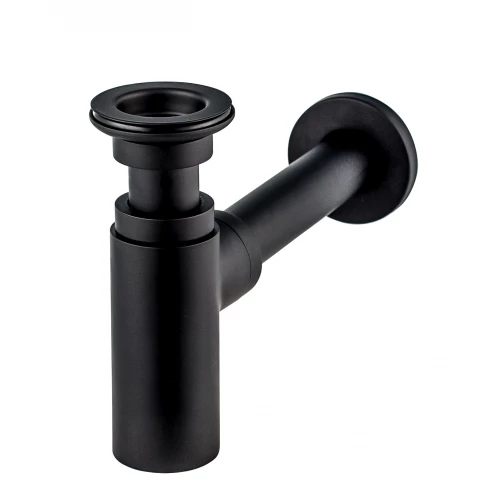 Сифон Wirquin Lineis для раковины 1¼ * 32 с выпуском, труба к стене с декоративной розеткой латунь 30987099