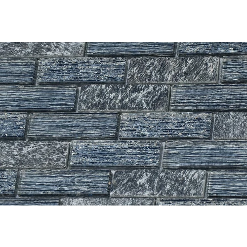 Мозаика из стекла и натурального камня LeeDo Ceramica Punaluu серо-черный 29,8x29,8 см