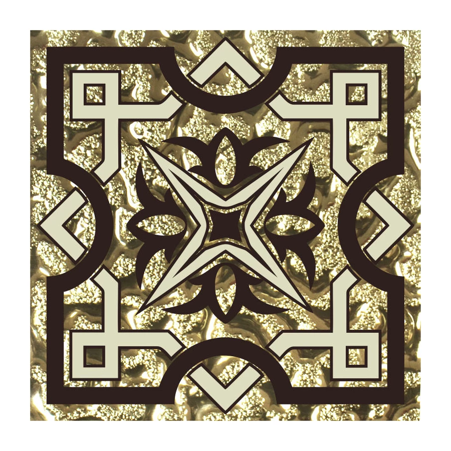 Вставка Роскошная мозаика Мозаика стеклянная Кассиопея золото 8х8 см