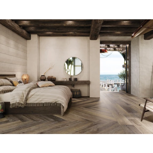 Плитка настенная Porcelanosa Терра Боне Лине / Terra Bone Line матовая бежевая 100348005 150х59,6 см