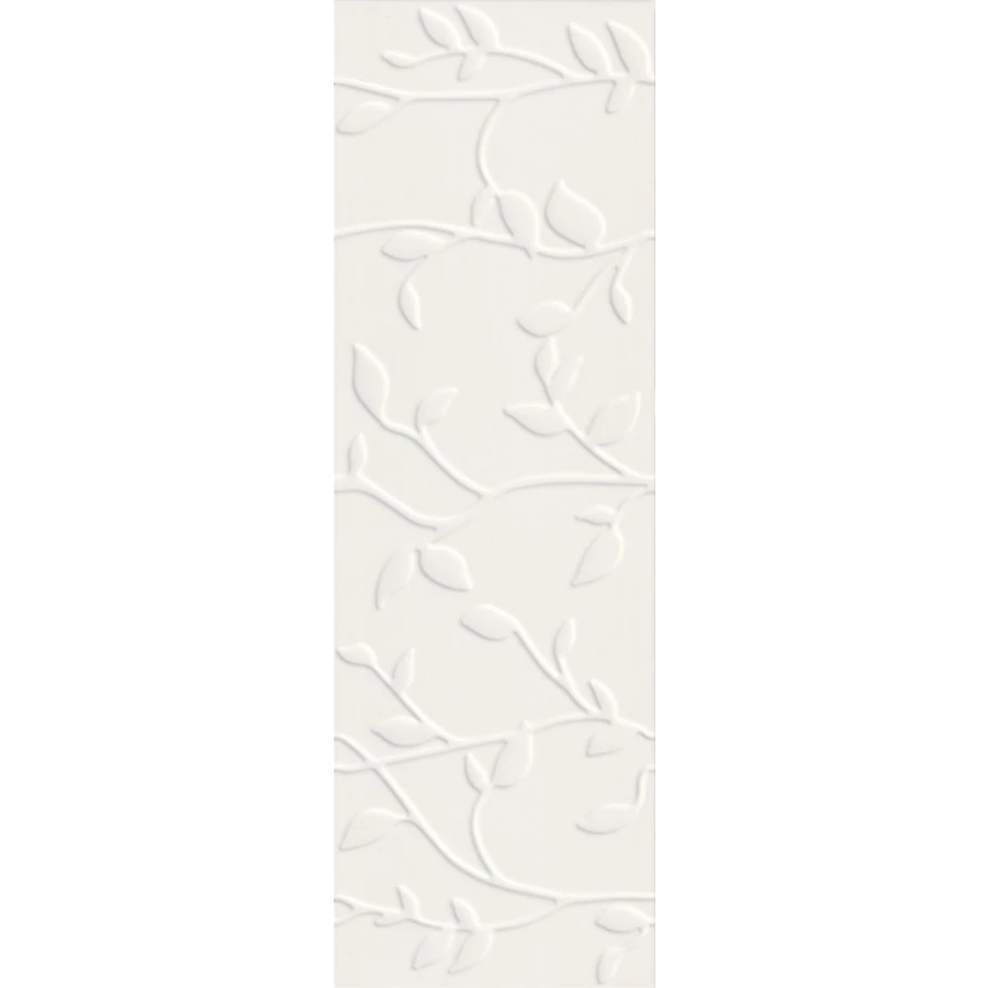 Плитка настенная Meissen Keramik Winter Vine рельеф белый 29x89 см