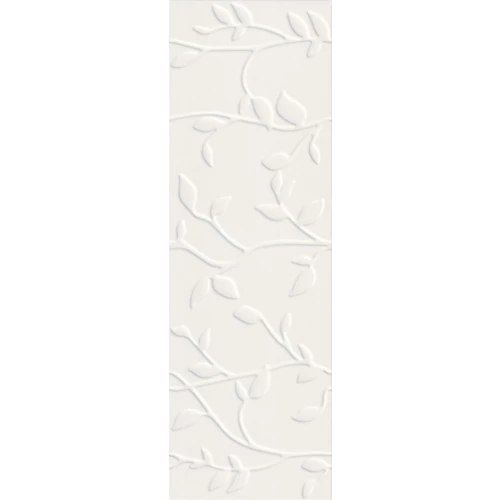 Плитка настенная Meissen Keramik Winter Vine рельеф белый 29x89 см