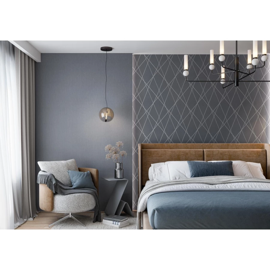 Обои флизелиновые Palitra Life Paris серый PL72257-40 1,06х10,05 м