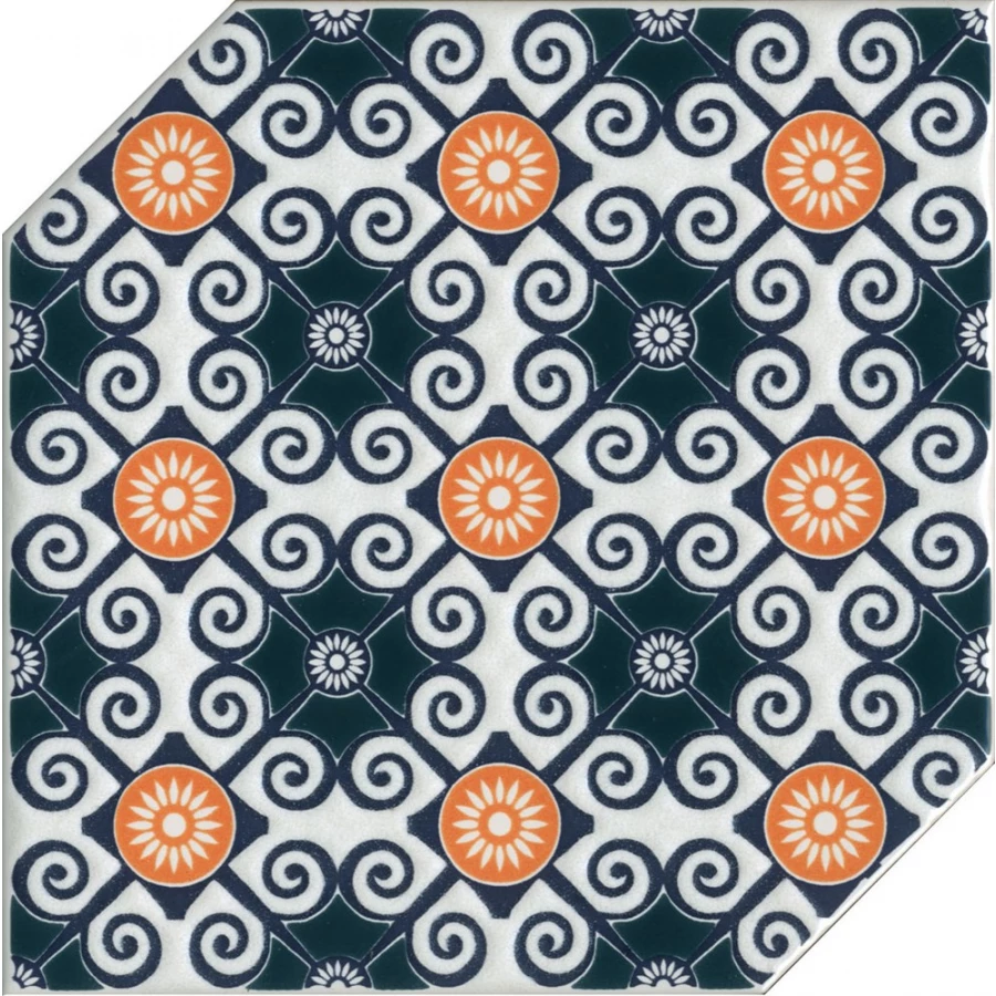 Декор Kerama Marazzi Болао 3 глянцевый синий HGD/A446/18000 15x15 см