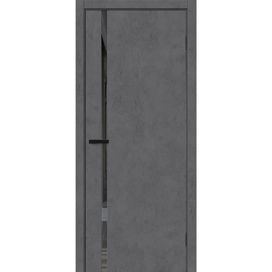 Межкомнатная дверь Mr. Wood Браво-0.40.П 200x60 экошпон Bravo A полотно Mirox Grey цвет Slate Art