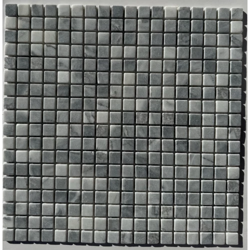 Мозаика Pixel mosaic Мрамор Ice Grey чип 15х15 мм сетка Матовая PIX 333 30,5х30,5 см