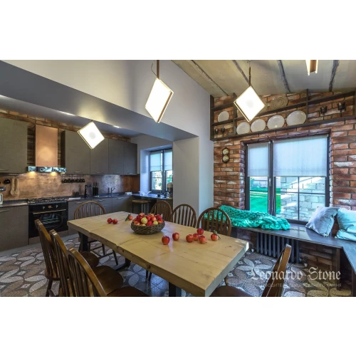 Плитка под кирпич Leonardo Stone Мадрид 490 25-28х7-8х1,7 см